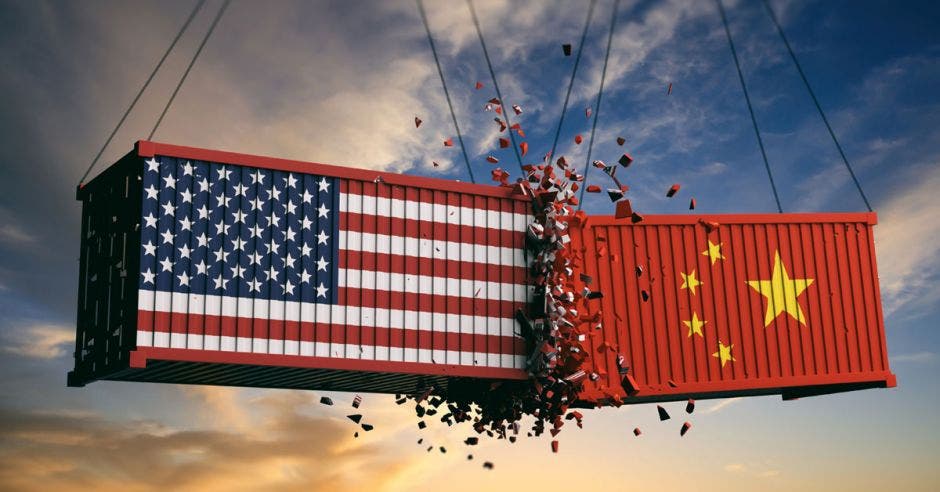 choque entre contenedores de China y Estados Unidos