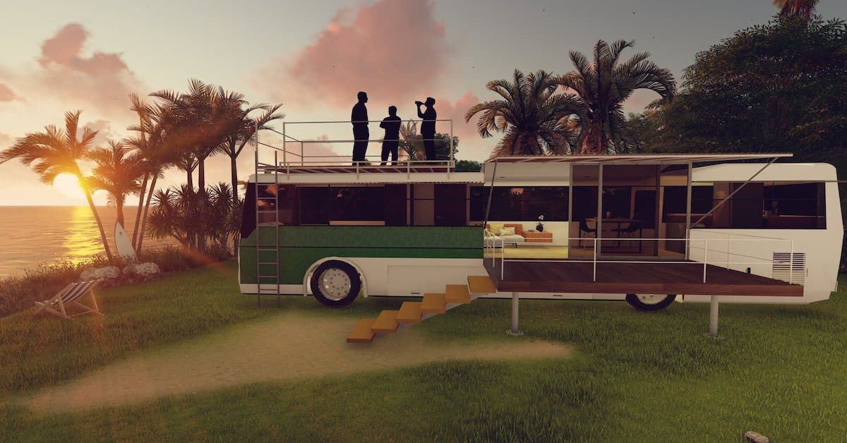 Empresa tica convierte buses en viviendas sostenibles de bajo costo