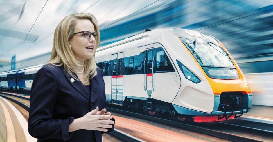 Catalina Crespo y el tren