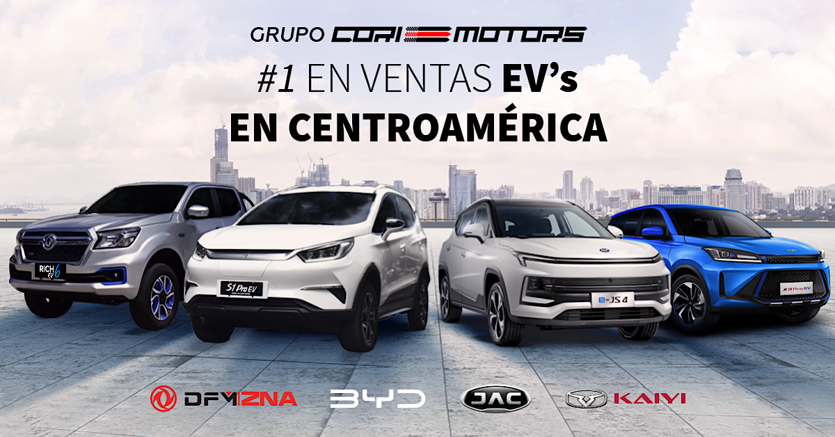 Grupo Cori Motors: La empresa líder en ventas de vehículos eléctricos en  Centroamérica con más de 2000 unidades comercializadas