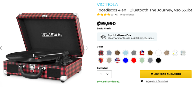 VICTROLA Tocadiscos