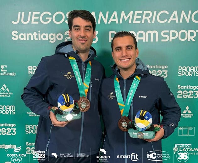 La dupla alcanzó la segunda presea de bronce.