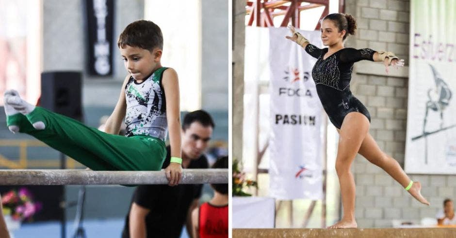 Alberto y Ximena Soto, hermanos que viven por la gimnasia.Cortesía/La República