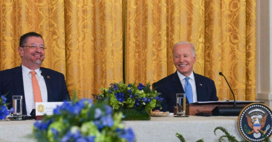 Joe Biden y Rodrigo Chaves