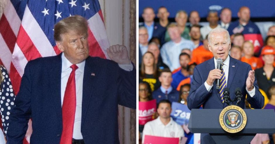 Donald Trump del Partido Republicano y Joe Biden del Partido Demócrata, aseguraron su lugar en la elección presidencial de noviembre. Cortesía/La República