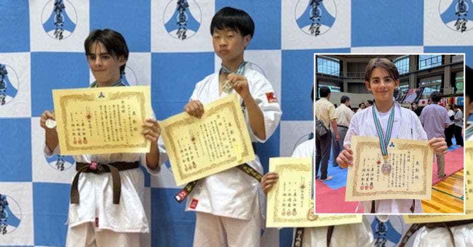 "Luka Mileta: De Costa Rica a Japón, conquistando el podio en el Kyokushin Kan"