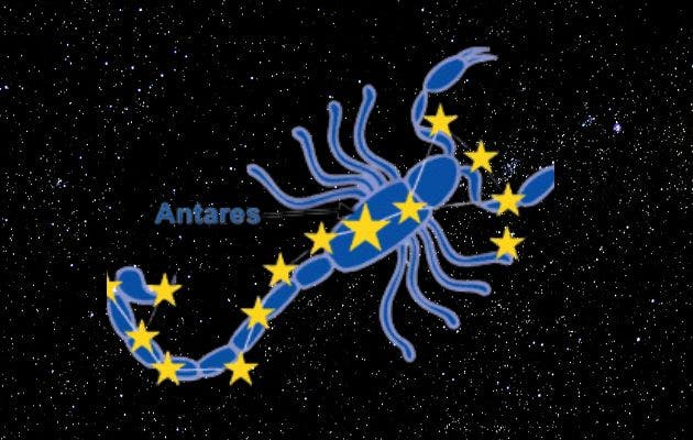 Antares es la estrella más brillante de la constelación de Escorpión. Cortesía/La República.