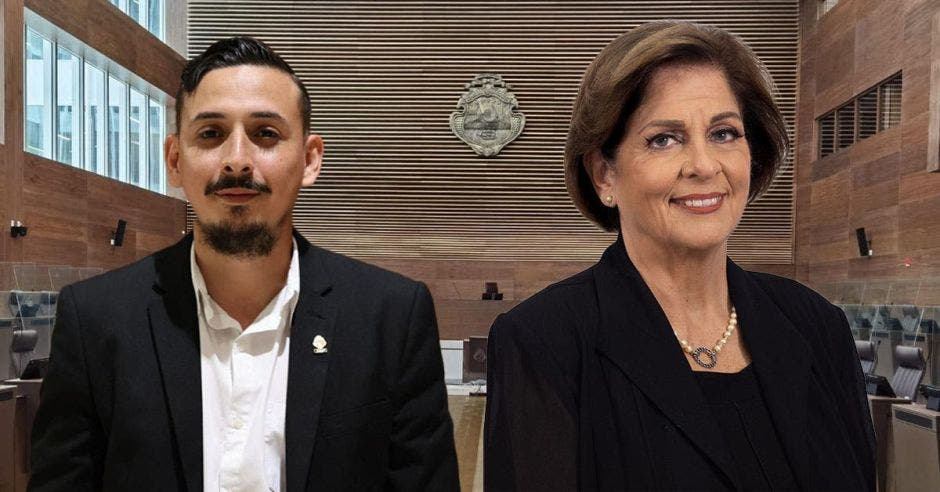 Ariel Robles, diputado del Frente y Pilar Cisneros de Progreso Social, han tenido una relación conflictiva. Cortesía/La República
