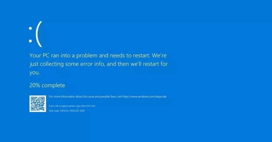 Este viernes, una “pantalla azul” se convirtió en el símbolo de un fallo que tiene al mundo de cabeza, todo por la actualización de la plataforma Falcon de CrowdStrike.  La República./La República.
