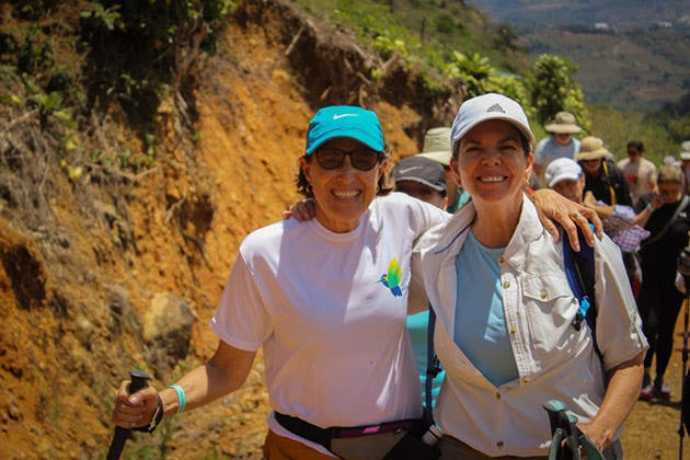 Anabel Siqueira y Roxana Echeverría, patrocinadoras del proyecto