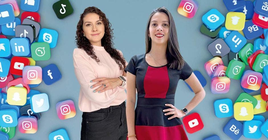 Este nuevo servicio está dirigido a empresas medianas y grandes que buscan externalizar la gestión de sus redes sociales y comenzar a trabajar de inmediato. Anette Morales, Asesora Comercial y Gimena Cruz, Líder de Marketing.