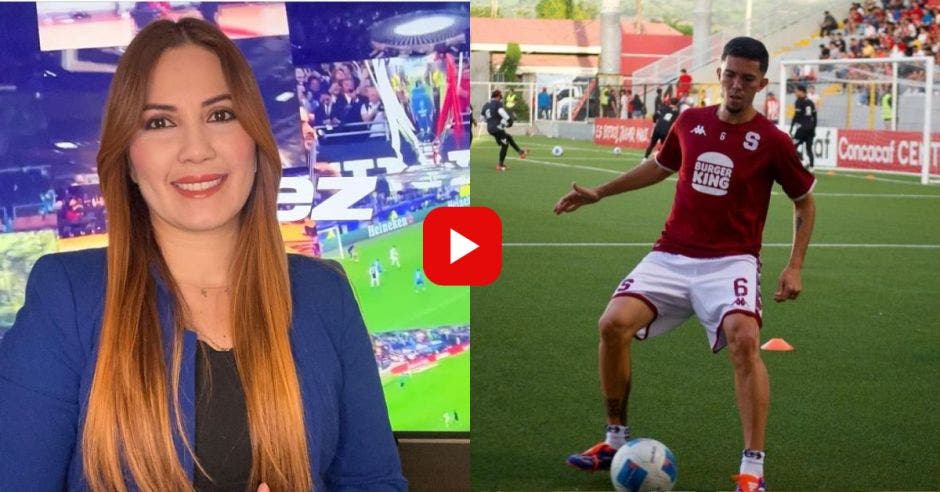 Redes sociales Saprissa y Jenny Fernández.Canva/La República