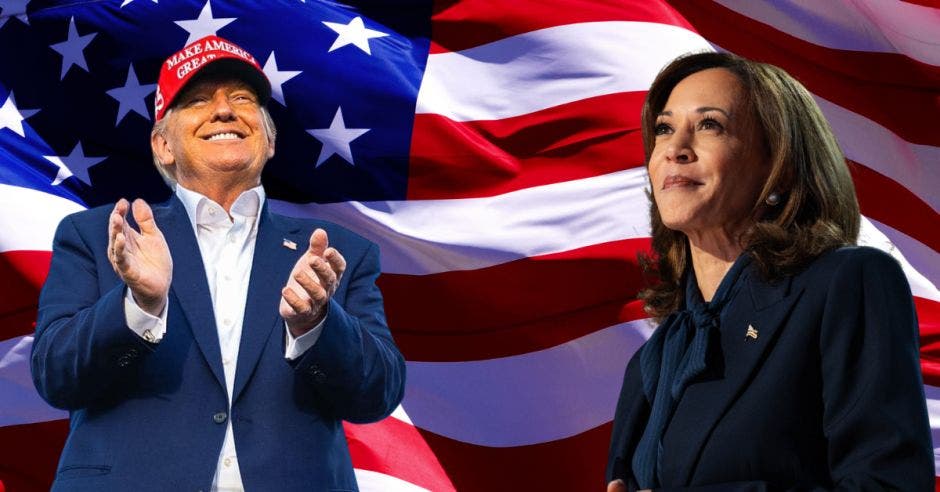 Donald Trump y Kamala Harris se enfrentarán en el primer debate presidencial de la campaña de Estados Unidos. Cortesía/La República.