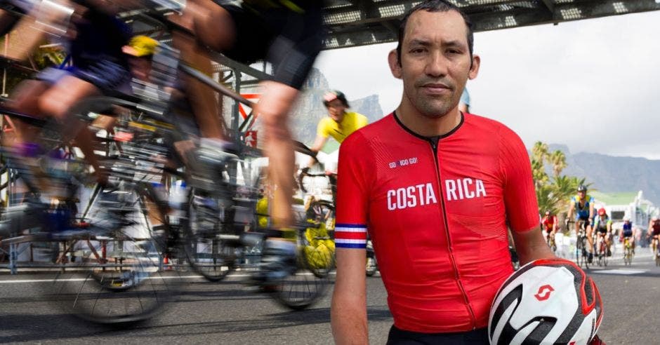 El tico obtuvo el mismo tiempo que el medallista de bronce. Federación Costarricense de Ciclismo/La República