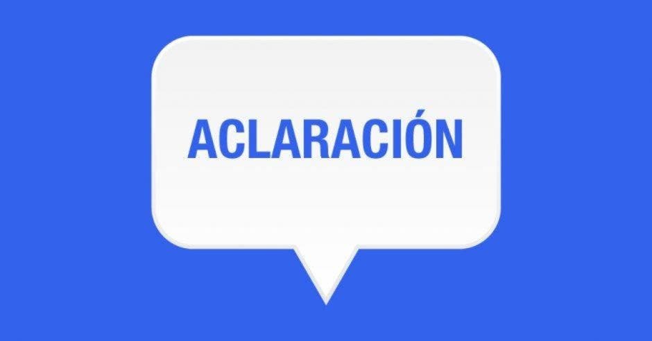 Aclaración