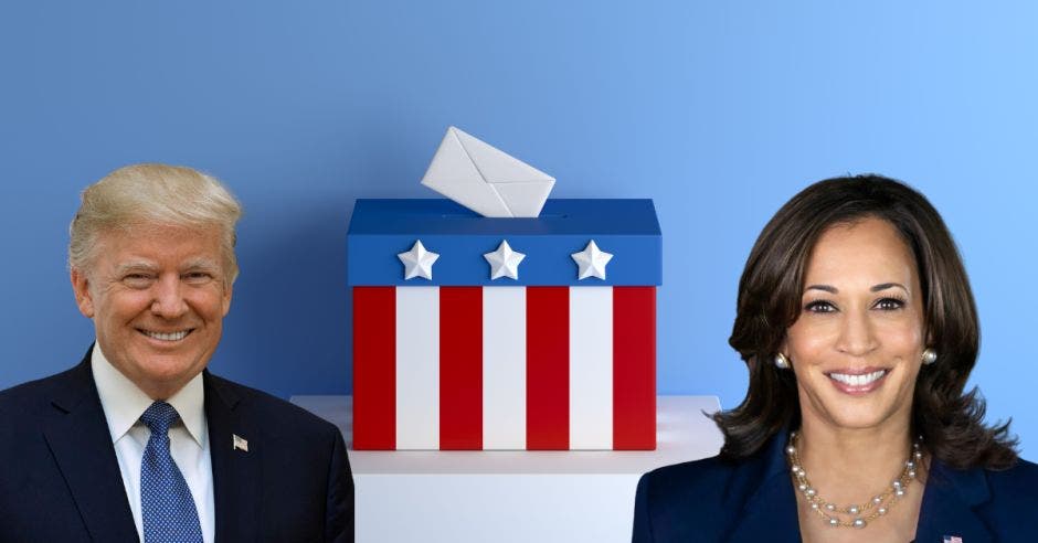 Donald Trump y Kamala Harris disputarán la elección el 5 de noviembre. Cortesía/La República.