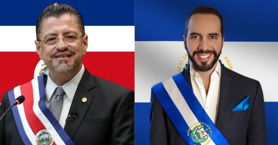 Rodrigo Chaves y Nayib Bukele se reunirán la otra semana. Cortesía/La República.