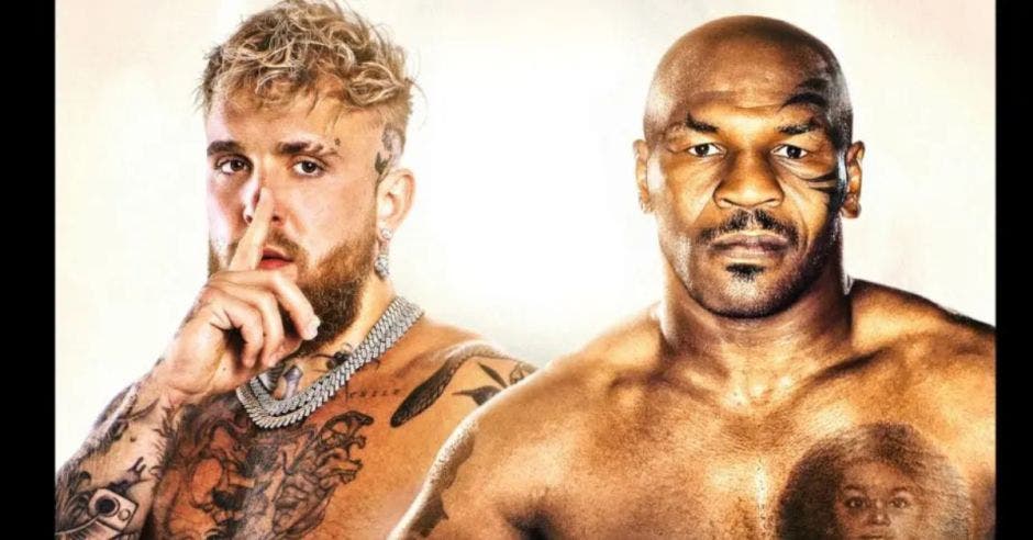 Jake Paul y Mike Tyson.Canva/La República