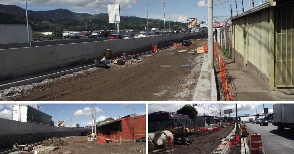 La parte elevada quedó inaugurada en agosto, ahora, el Conavi trabaja a ras del suelo. Cortesía/La República.