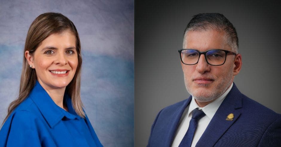 Laura Fernández, jerarca de la Presidencia y Mauricio Batalla del MOPT, suenan como los posibles relevos de Rodrigo Chaves en 2026 para el oficialismo. Cortesía/La República.