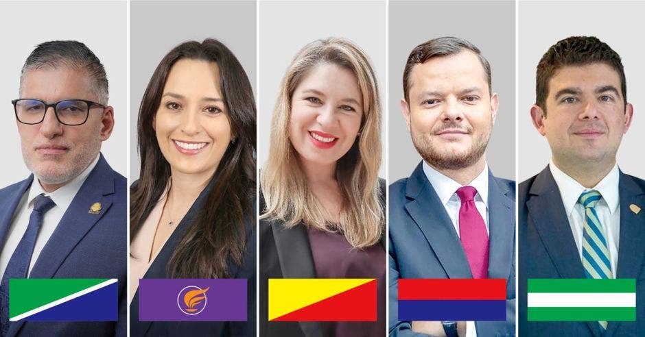 Mauricio Batalla (oficialismo), Natalia Díaz (Unidos Podemos), Claudia Dobles (PAC), Juan Carlos Hidalgo (PUSC), y  Álvaro Ramos (PLN), son algunas de las personas que estarían en la papeleta presidencial. Cortesía/La República.