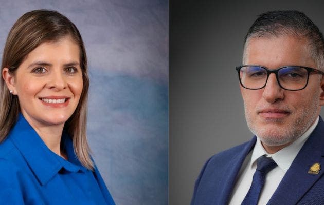 Laura Fernández, jerarca de la Presidencia y Mauricio Batalla del MOPT, suenan como los posibles relevos de Rodrigo Chaves en 2026 para el oficialismo.  Los jerarcas dejan el puesto oficialmente a partir del sábado. Cortesía/La República.