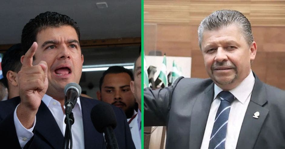 Álvaro Ramos y Gilberth Jiménez están en un mano a mano por la candidatura. Cortesía/La República.