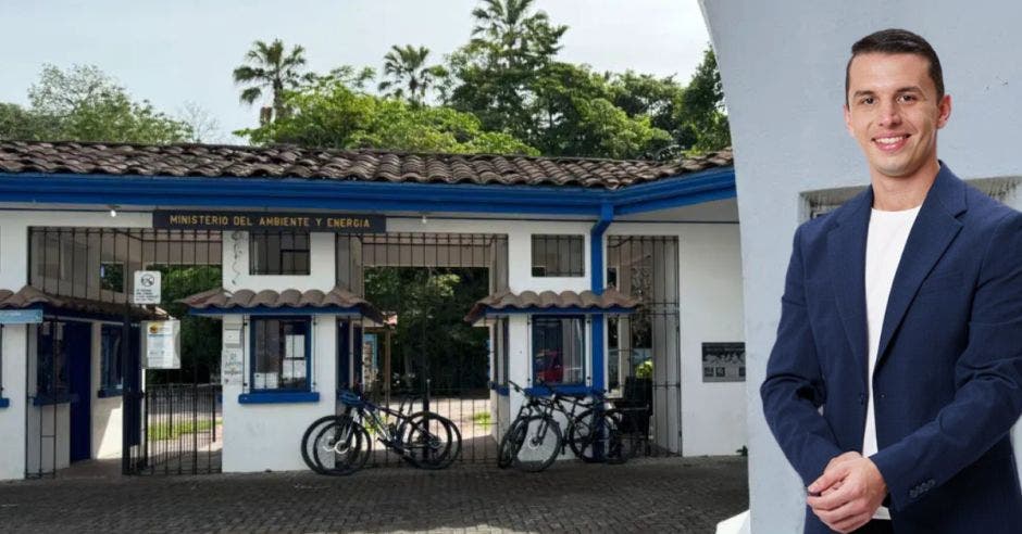 Diego Miranda, alcalde de San José, desea que la Municipalidad pueda invertir recursos en la protección y cuido del antiguo Simón Bolívar. Para hacerlo, se requiere la firma de un convenio con el Minae. (Asía lucía la entrada antes de ser vandalizada). Cortesía/La República.